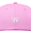 Dalix Bow Embroidered Coquette Cotton Summer Cute Outdoor Baseball Cap Dad Hat Womens - 2 of 4