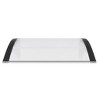 vidaXL Door Canopy Black and Transparent 39.4 in.x31.5 in. Polycarbonate - 3 of 4
