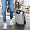 Costway 20''  Luggage Hardside Suitcase w/Spinner Wheel & TSA Lock Black/Silver - 2 of 4