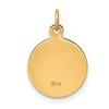Black Bow Jewelry 14k Yellow Gold 12mm Confirmation Disc Charm - 3 of 4