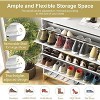 CIPACHO Entryway Narrow Shoe Cabinet 2 Flip Drawers Slim Hidden Shoe Rack with Metal Leg for Hallway - 2 of 4