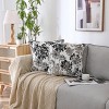 Kate Aurora 1 Piece Jacobean Floral Chenille Ultra Plush & Fluffy 18"x 18" Filled Accent Throw Pillow With Removable Shell/Cover - 2 of 4