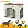 Zeus & Ruta 43.3" Wooden Farmhouse Dog Crate with 3 Drawers & Removable Feeder - for Medium/Large Dogs - 4 of 4