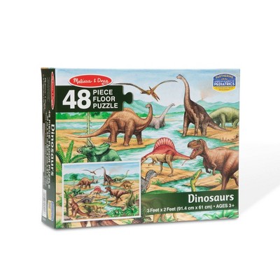 Melissa And Doug Dinosaurs Jumbo Floor Puzzle 48pc