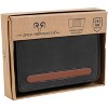 Jack Abrahams - Jack Abrahams Goat Nappa Leather Tri-Fold Wallet Black/Cognac - 3 of 4