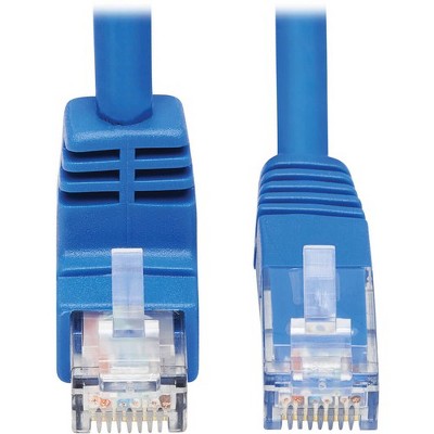 Tripp Lite Cat6 Ethernet Cable Down Angled UTP Molded RJ45 M/M Blue 20ft