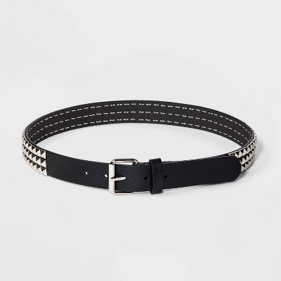 Women's Pyramid Studded Belt - Wild Fable™ Black S