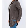 Women's Distressed Button Up Long Sleeve Denim Jacket - American Bazi - 3 of 4