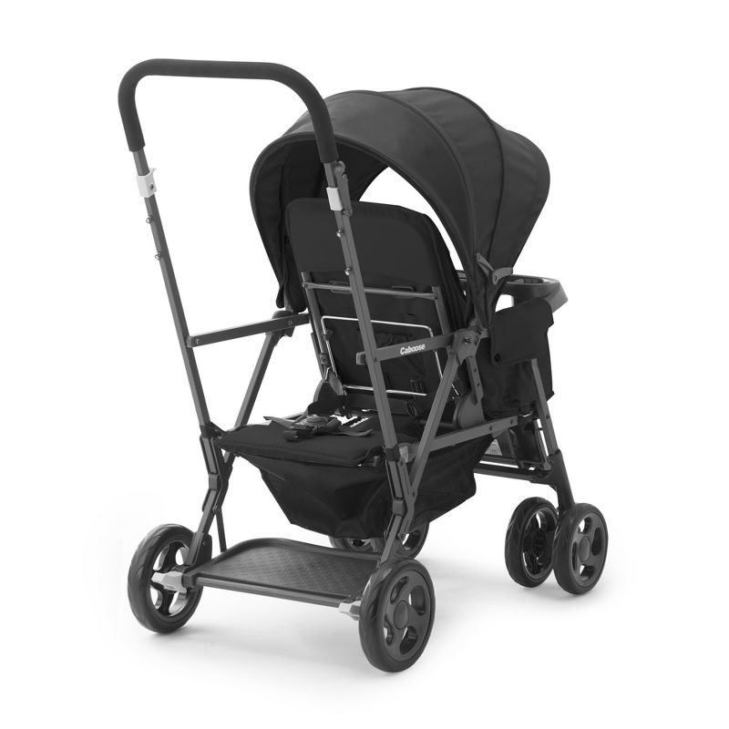 Joovy Caboose Too Sit Stand Tandem Double Stroller - Black, 4 of 7