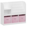 Lycvki Kids Bookcase Toy Storage with 3 Collapsible Fabric Drawers - 2 of 4