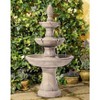 Domanico 57" High Large Italian Indoor Outdoor Decor Sand Stone Floor Fountain Waterfall 3-Tier Outside Garden Patio Yard Backyard - 2 of 4