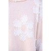 Women's Pearl Embellished Daisy Natural Sweater - Peach Love - 3 of 3