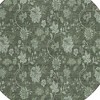 Olive Green And Artichoke Green Floral Washable Indoor Outdoor Area Rug - 4 of 4
