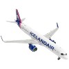 Airbus A321neo Commercial Aircraft "Icelandair" (TF-IAA) White with Blue and Pink 1/400 Diecast Model Airplane by GeminiJets - 4 of 4