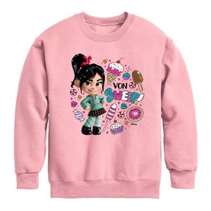 Boys' - Disney - Life Size Von Sweet Graphic Long Sleeve Fleece Sweatshirt - 1 of 3