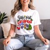 Santa’s Favorite Cheerleader T-Shirt, Sparkly Holiday Christmas Tee | OrnamentallyYou - 4 of 4