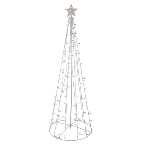 Outdoor Lighted Christmas Tree Cone