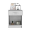 NicBex Modern Wooden Nightstand with Single Drawer and Open Shelf Bedside Table End Table for Living Room, Bedroom - 3 of 4