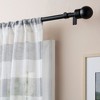 TOWN & COUNTRY BASICS Modern Sphere Single Indoor Curtain Rod and Finial Set - 2 of 2