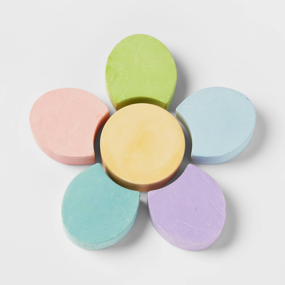 Flower Sidewalk Chalk 6ct - Sun Squad™