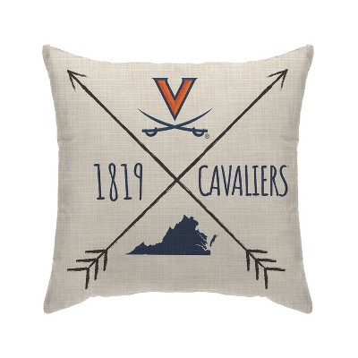 NCAA Virginia Cavaliers Cross Arrow Decorative Throw Pillow