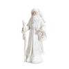 Snowy White Winter Santa Figurine (Set of 3) - 4 of 4