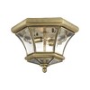 Livex Lighting Monterey/Georgetown 2 - Light Flush Mount in  Antique Brass - image 3 of 4