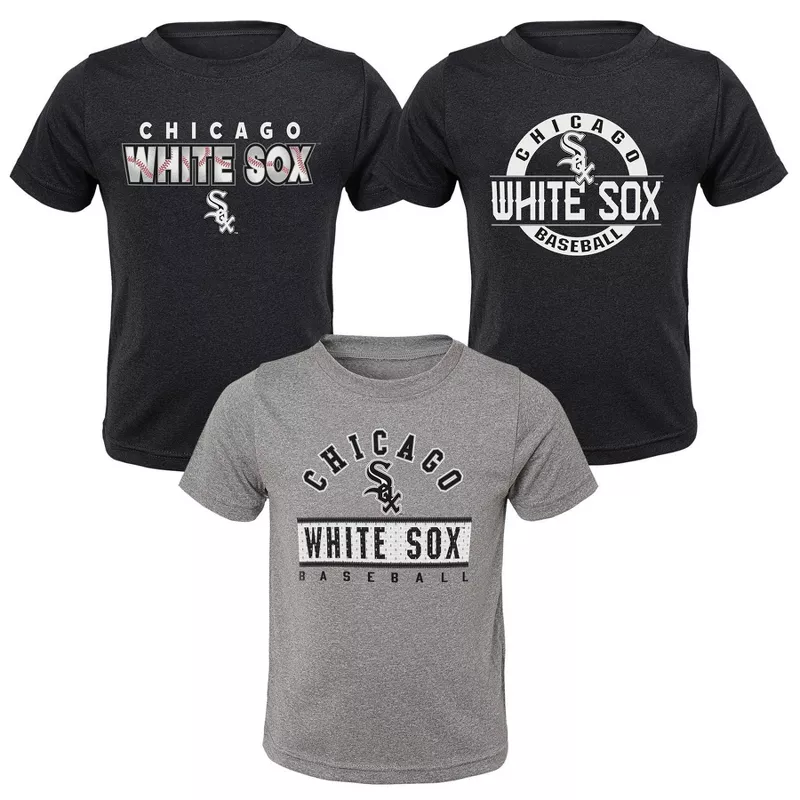 MLB Chicago White Sox Toddler Boys' 3pk T-Shirt