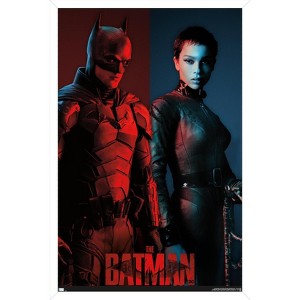 Trends International DC Comics Movie The Batman - The Bat and The Cat Framed Wall Poster Prints - 1 of 4