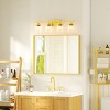Rectangular Aluminum Framed Wall Bathroom Vanity Mirror - 3 of 4