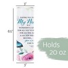Elanze Designs Niece Wonderful Loved Blue Butterflies 20 ounce Stainless Steel Travel Tumbler - 2 of 4