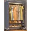 VIPEK R1LC Clothes Rack with Cover, Heavy Duty Garment Rack with Dimmable LED Lights, Metal Clothing Rack with Wheels, Closet with Cover - 2 of 4