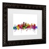 Trademark Fine Art Michael Tompsett Kansas City Skyline Matted Framed Art - 3 of 4