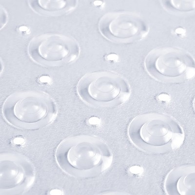 Clear Curved Non-Slip Rubber Bath Mat for Kids