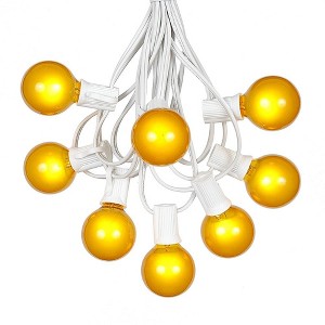 Novelty Lights 25 Feet G40 Globe Outdoor Patio String Lights, White Wire - 1 of 4
