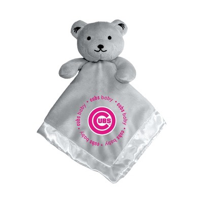 Image of Baby Fanatic Girls Pink Security Bear - MLB Chicago Cubs