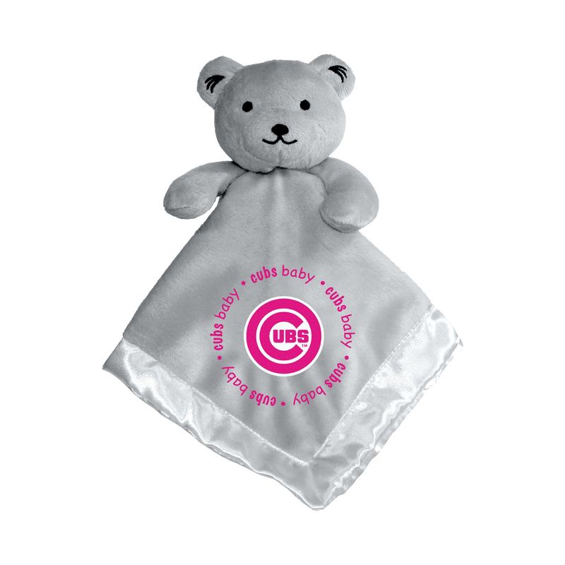 Baby Fanatic Girls Pink Security Bear - MLB Chicago Cubs, 1 of 4