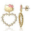 Sanrio Hello Kitty Heart Dangle Stud Earrings - image 3 of 4