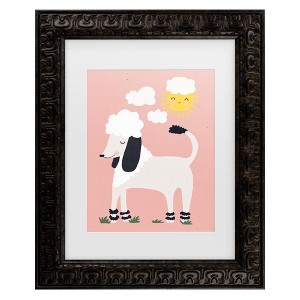 Trademark Fine Art - Treechild Happy Poodle Matted Framed Art - 1 of 4