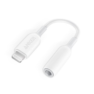 Anker 5&#34; PowerLine Lightning to 3.5mm Audio Adapter - White