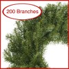 Casafield Artificial Christmas Wreath for Front Door, Window or Mantel, Green Fir Indoor/Outdoor Holiday Décor - 2 of 4