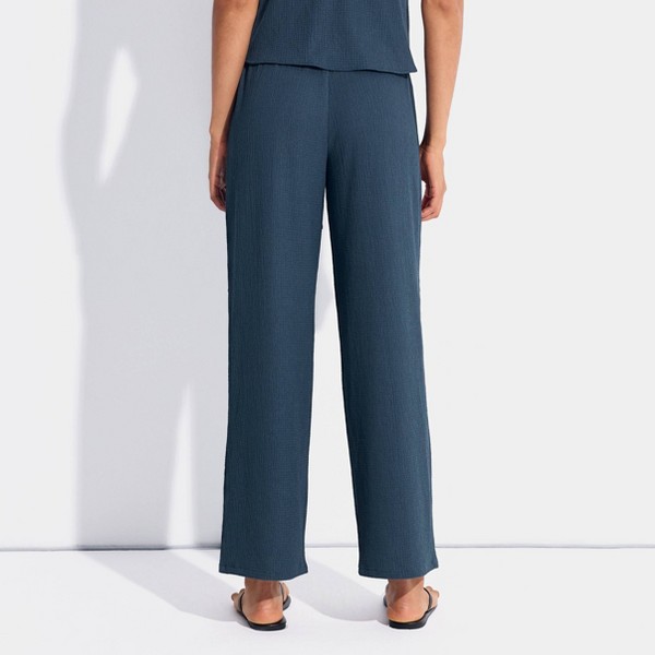 Pantalones de Pierna Ancha Texturizados de Cintura Baja, Relaxed Fit - Wild Fable™ 2