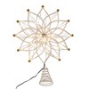 Kurt Adler stunning 14.5-Inch 50-Light Warm White LED 12-Point Star Tree Topper - 3 of 4