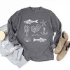 Simply Sage Market Women's Fisherman Collage Long Sleeve Garment Dyed Tee - 3 of 4