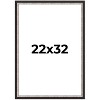 PosterPalooza | Simple Silver Picture Frame - UV Acrylic, Foam Board Backing, Hanging Hardware - 2 of 4