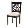 Baxton Studio Sadie Modern Beige Fabric and Espresso Brown Finished Wood 5-Piece Dining Set - image 3 of 4