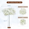 Unique Bargains Wedding Centerpieces Decoration Silk Artificial Hydrangea Flowers - 2 of 4