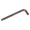 Unique Bargains S2 Steel Rust-Proof L-Shape Long Arm Ball End Hex Key Wrench Red - 3 of 4