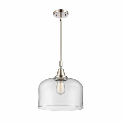 Bell - 1 Light Stem Hung Mini Pendant In Industrial Style-14.13 Inches Tall and 12 Inches Wide