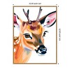 Amanti Art Reh Deer by Ohkimiko  Framed Canvas Wall Art - 3 of 4